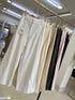 Wide Leg Solid Color Trousers